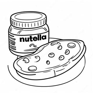 Nutella Op Toast Kleurplaat 27464-25024