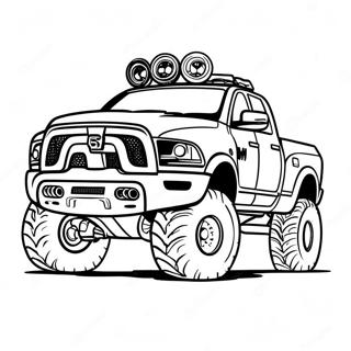 Off Road Ram Truck Kleurplaat 27514-25061