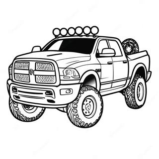 Off Road Ram Truck Kleurplaat 27514-25063