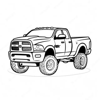 Off Road Ram Truck Kleurplaat 27514-25064