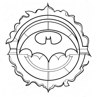 Klassiek Batman Logo Kleurplaat 27554-25085