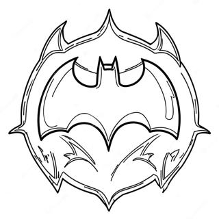 Klassiek Batman Logo Kleurplaat 27554-25086