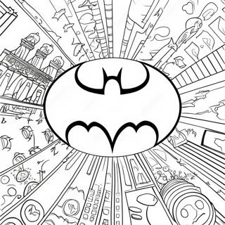 Klassiek Batman Logo Kleurplaat 27554-25088