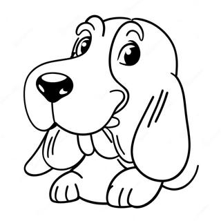 Basset Hound Kleurplaat 27583-25106