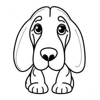 Basset Hound Kleurplaat 27583-25107