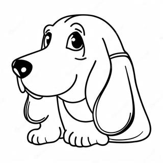 Basset Hound Kleurplaat 27583-25108