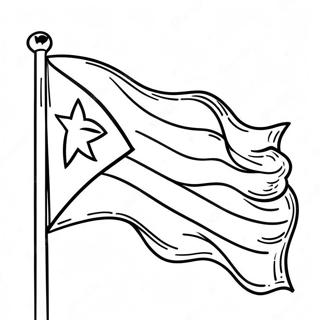 Levende Cuba Vlag Kleurplaat 27654-25168