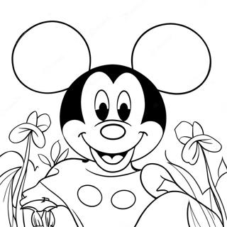 Mickey Mouse Gezicht Kleurplaat 27673-25177