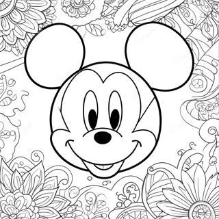 Mickey Mouse Gezicht Kleurplaat 27673-25179