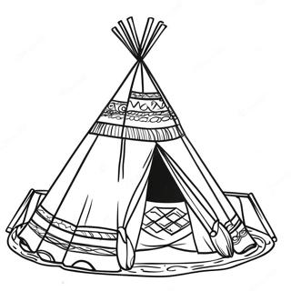 Teepee Kleurplaat 27703-25202