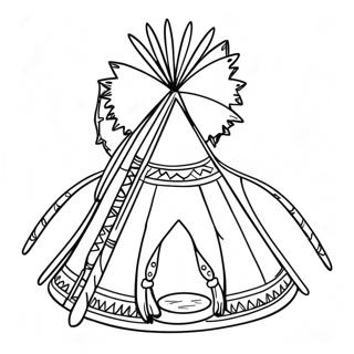 Teepee Kleurplaat 27703-25204