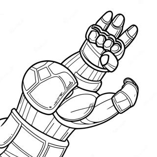 Kleurplaat Van Thanos Met De Infinity Gauntlet 27885-25343