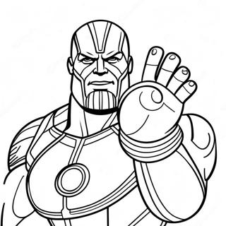 Kleurplaat Van Thanos Met De Infinity Gauntlet 27885-25344