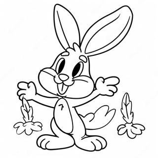 Grappige Bugs Bunny Met Wortel Kleurplaat 27975-25413