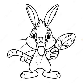 Grappige Bugs Bunny Met Wortel Kleurplaat 27975-25414