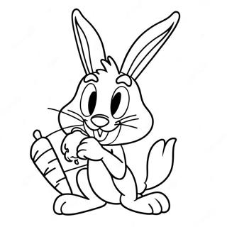 Grappige Bugs Bunny Met Wortel Kleurplaat 27975-25415