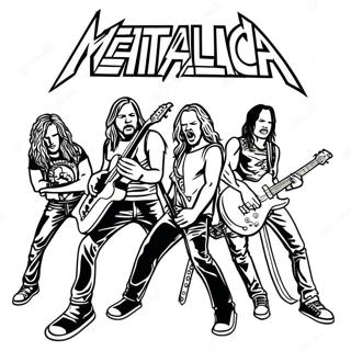 Metallica Bandleden Kleurplaat 28185-25584