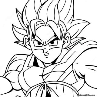 Goku Super Saiyan 4 In Actie Kleurplaat 28406-25752