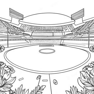 Voetbalveld Kleurplaat 28415-25756