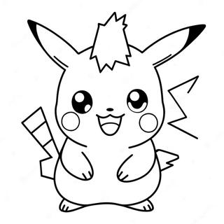 Schattige Chibi Pikachu Kleurplaat 28937-26166