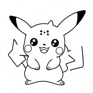 Schattige Chibi Pikachu Kleurplaat 28937-26168