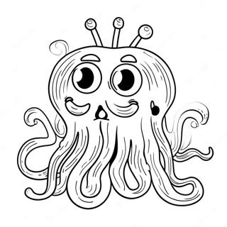 Grappige Spaghetti Monster Kleurplaat 29057-26263