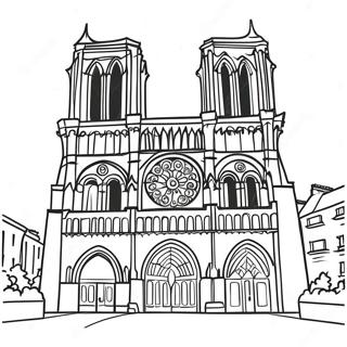 Notre Dame Kleurplaten