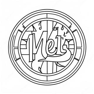 Mets Logo Kleurplaat 29246-26412