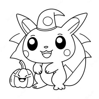 Schattige Halloween Pokemon Kleurplaat 29266-26427