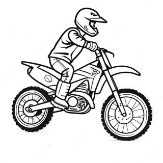 Coole Dirt Bike Rijder Kleurplaat 292-239