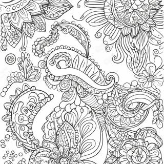 Paisley Patroon Kleurplaat 29327-26467