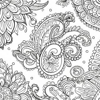 Paisley Patroon Kleurplaat 29327-26468