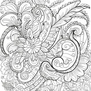 Intricate Paisley Ontwerp Kleurplaat 29328-26471