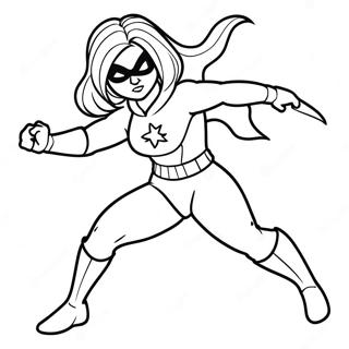 Ms Marvel In Actie Kleurplaat 29378-26510