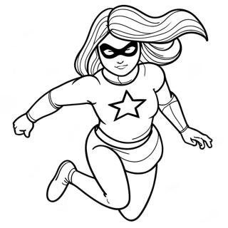 Ms Marvel In Actie Kleurplaat 29378-26512