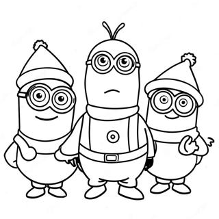 Minions Kerst Kleurplaat 29557-26652