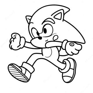 Snelheid Sonic Rennende Kleurplaat 29628-26711