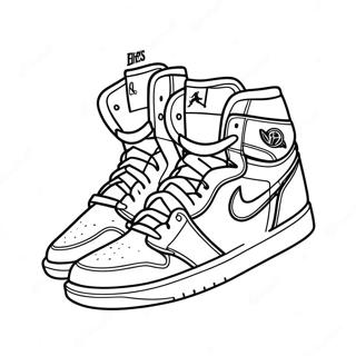 Jordan 1 Sneaker Kleurplaat 2978-2412