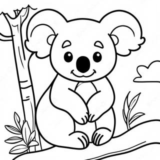 Avontuurlijke Koala In De Jungle Kleurplaat 29989-26989