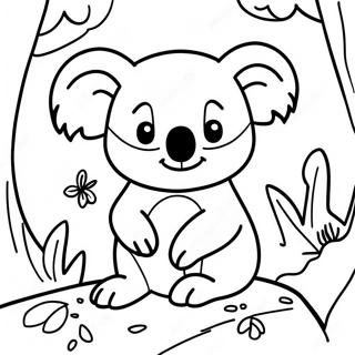 Avontuurlijke Koala In De Jungle Kleurplaat 29989-26991