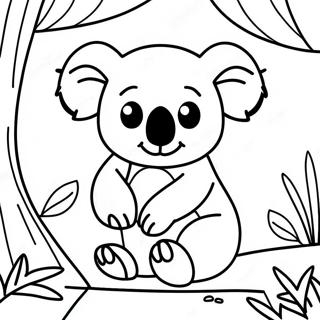 Avontuurlijke Koala In De Jungle Kleurplaat 29989-26992