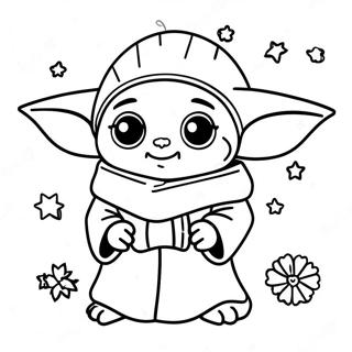 Baby Yoda Kerst Kleurplaat 30138-27106