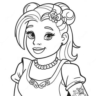 Punk Disney Prinses Kleurplaat 30148-27113