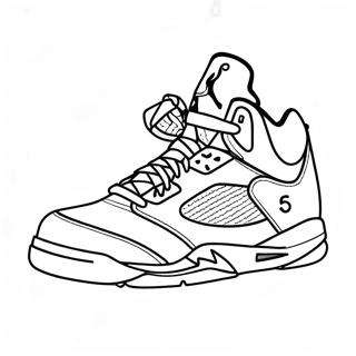 Jordan 5 Sneaker Kleurplaat 30348-27270