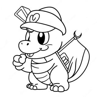 Lemmy Koopa Met Toverstok Kleurplaat 30369-27289