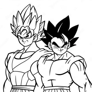 Goku En Vegeta Kleurplaat 30438-27342