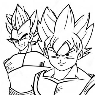 Goku En Vegeta Kleurplaat 30438-27343