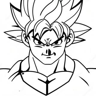 Super Saiyan Goku In Actie Kleurplaat 30439-27346