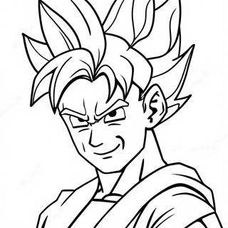 Super Saiyan Goku In Actie Kleurplaat 30439-27347