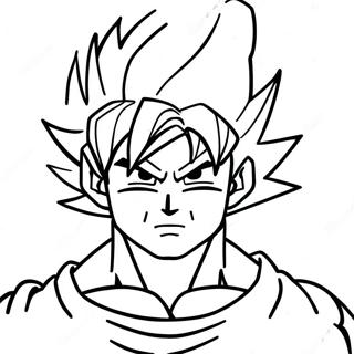 Super Saiyan Goku In Actie Kleurplaat 30439-27348